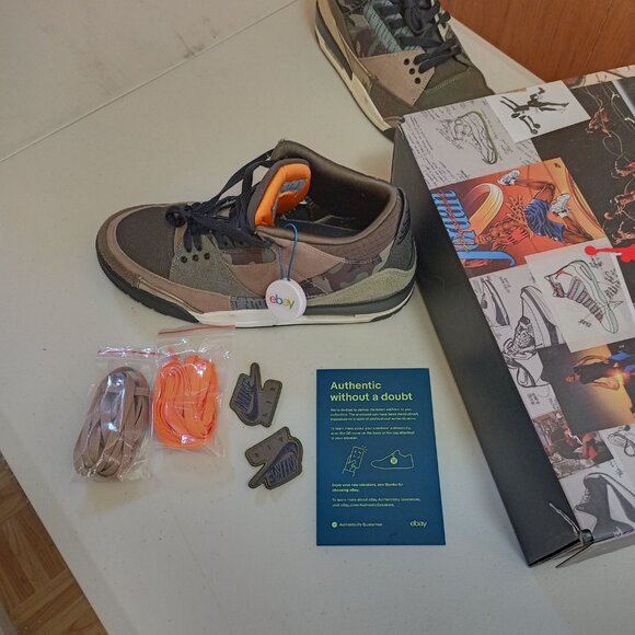 Size 10.5 - Jordan 3 Retro Patchwork 2021 og box excellent condition - Picture 8 of 12